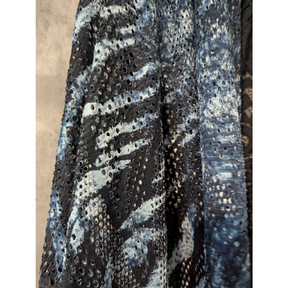 Women's Mona Leah Couture Cardigan Size S Blue Black - Picture 7 of 10